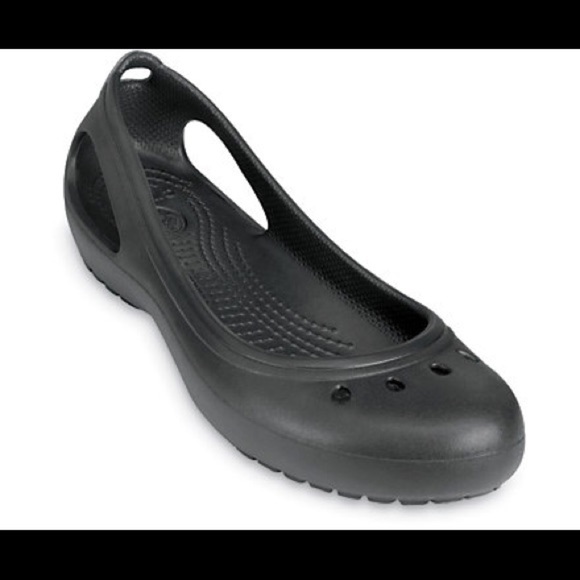 Crocs Women’s Kadee Flat Black sz 4 - Picture 2 of 13